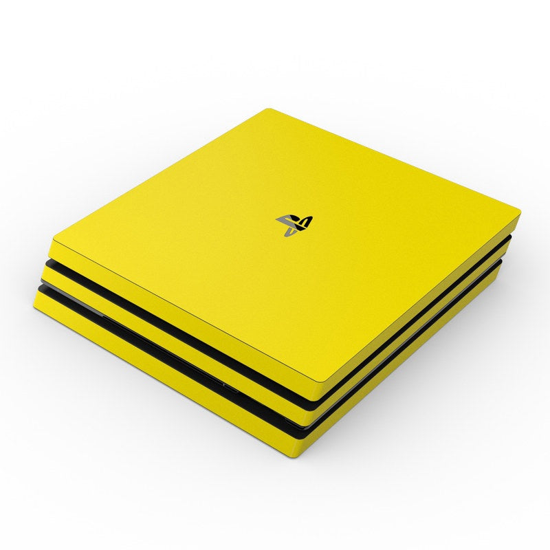 Solid State Yellow - Sony PS4 Pro Skin