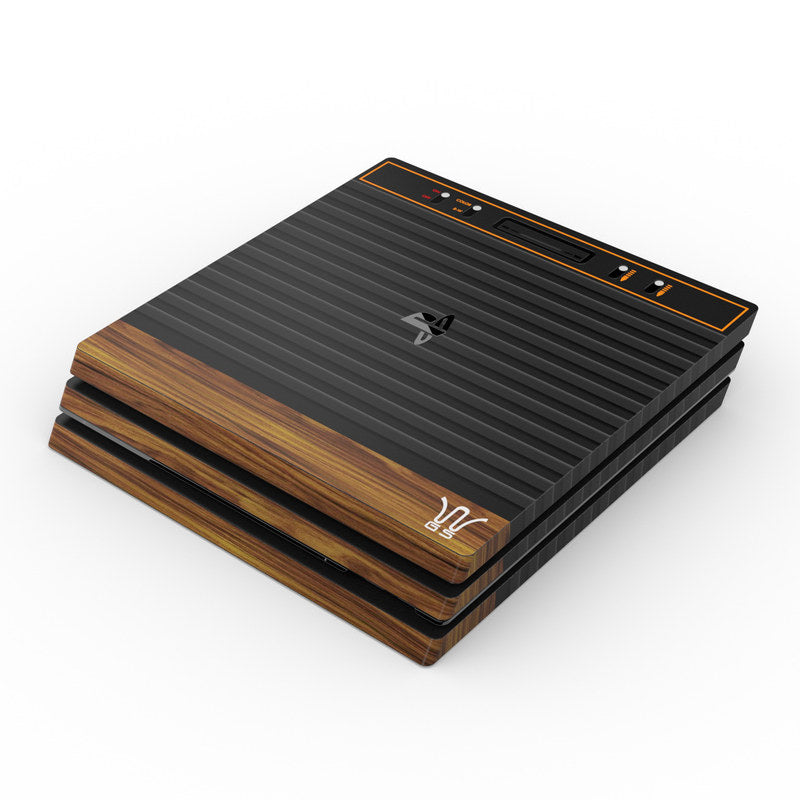 Wooden Gaming System - Sony PS4 Pro Skin