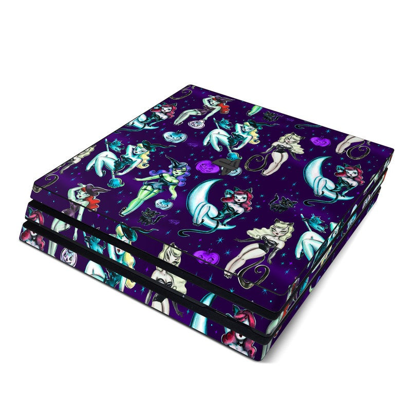 Witches and Black Cats - Sony PS4 Pro Skin