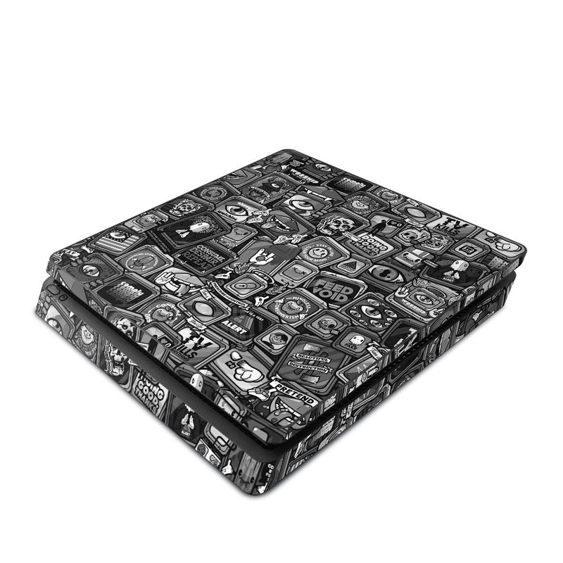 Distraction Tactic B&W - Sony PS4 Slim Skin
