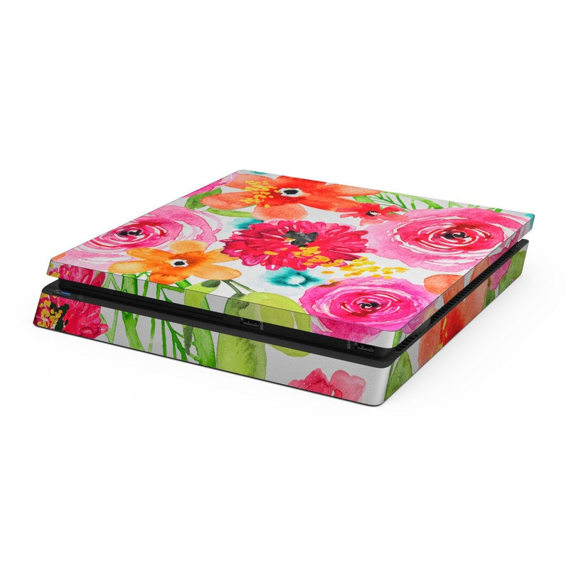 Floral Pop - Sony PS4 Slim Skin