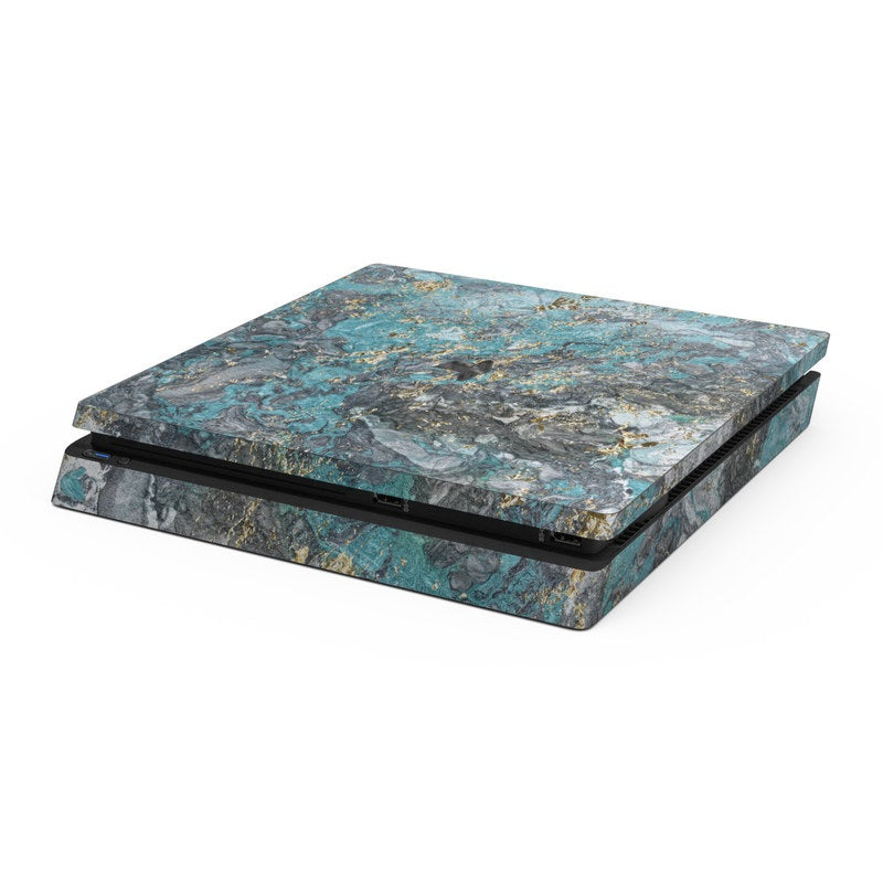 Gilded Glacier Marble - Sony PS4 Slim Skin