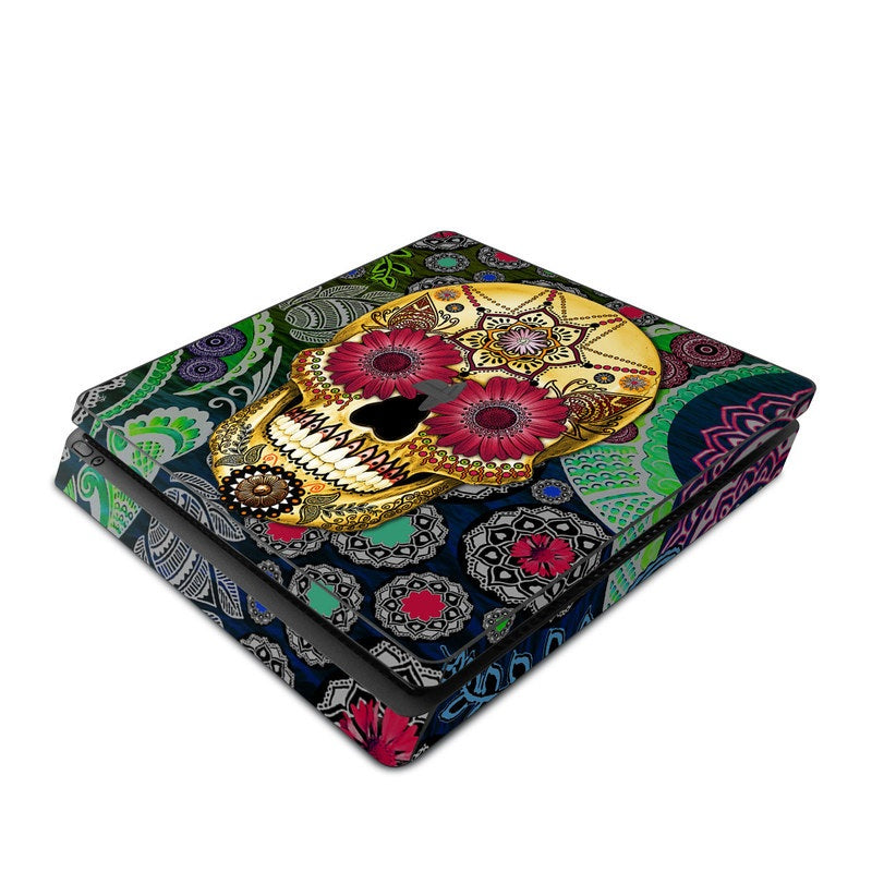 Sugar Skull Paisley - Sony PS4 Slim Skin