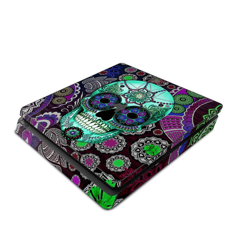 Sugar Skull Sombrero - Sony PS4 Slim Skin