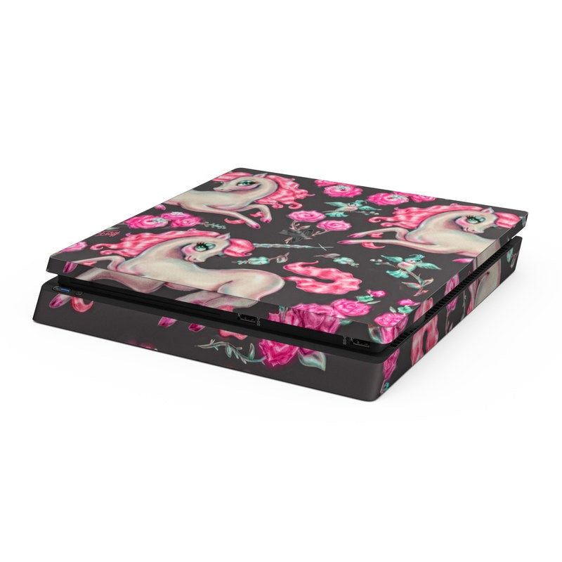 Unicorns and Roses - Sony PS4 Slim Skin