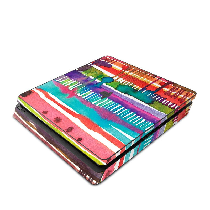 Watercolor Lines - Sony PS4 Slim Skin