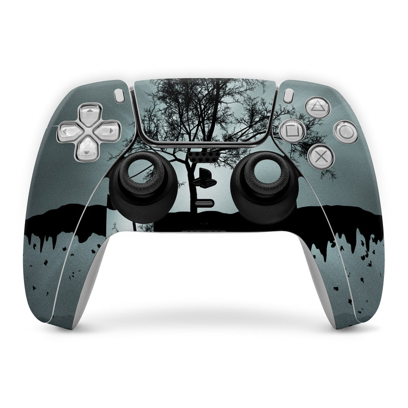 Flying Tree Black - Sony PS5 Controller Skin
