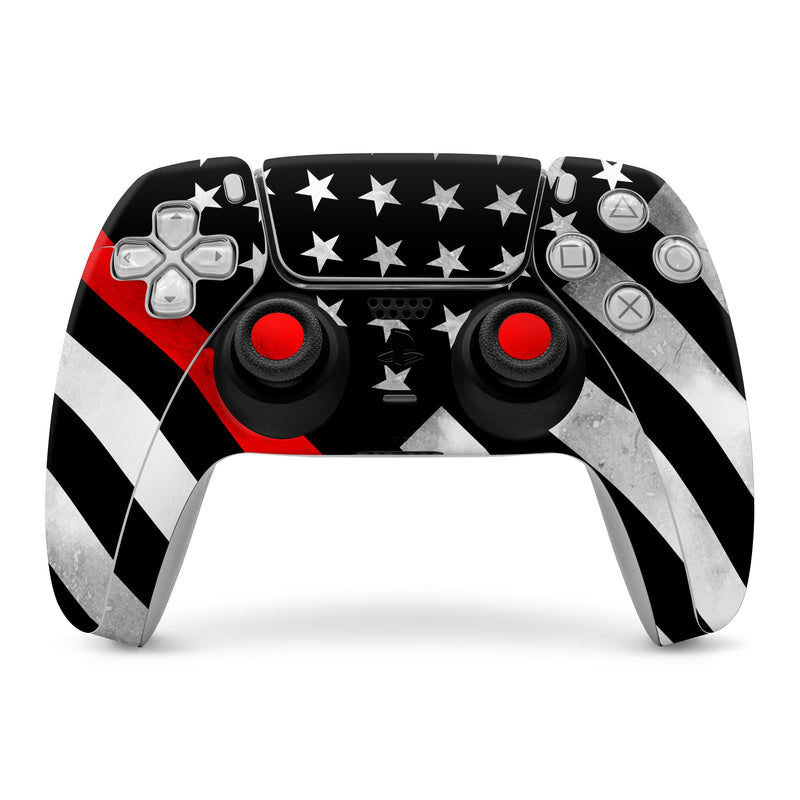 Thin Red Line Hero - Sony PS5 Controller Skin