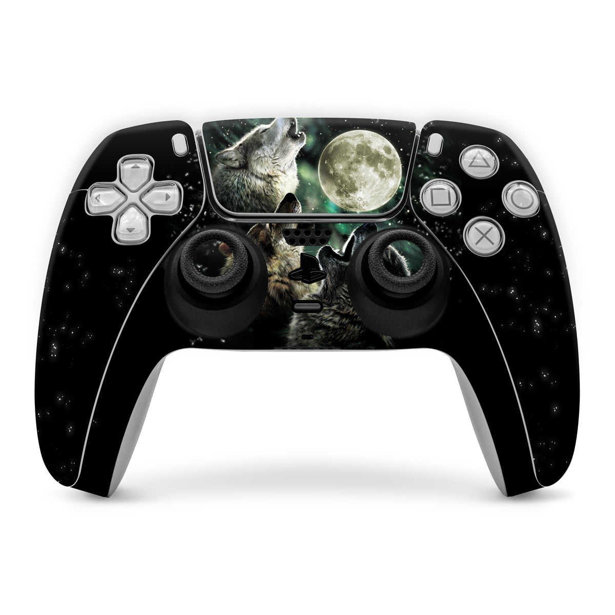 Wolf Controller Three Wolf Moon - Sony PS5 Controller Skin