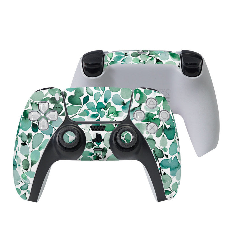 Watercolor Eucalyptus Leaves - Sony PS5 Controller Skin