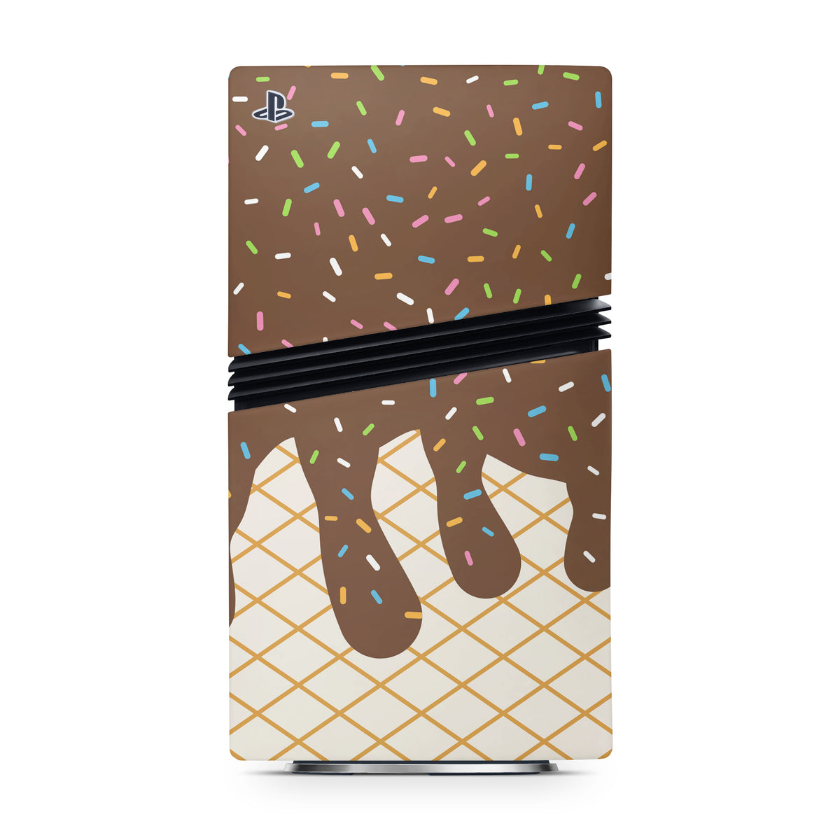 Chocolate Ice Cream Drip - Sony PS5 Pro Skin