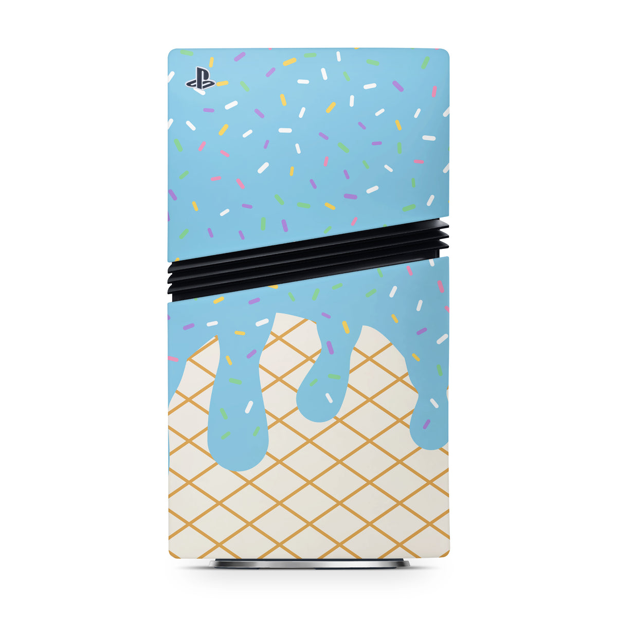 Cotton Candy Ice Cream Drip - Sony PS5 Pro Skin