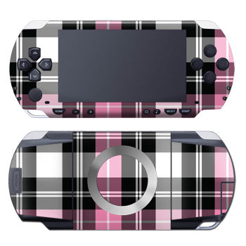 Pink Plaid - Sony PSP Skin