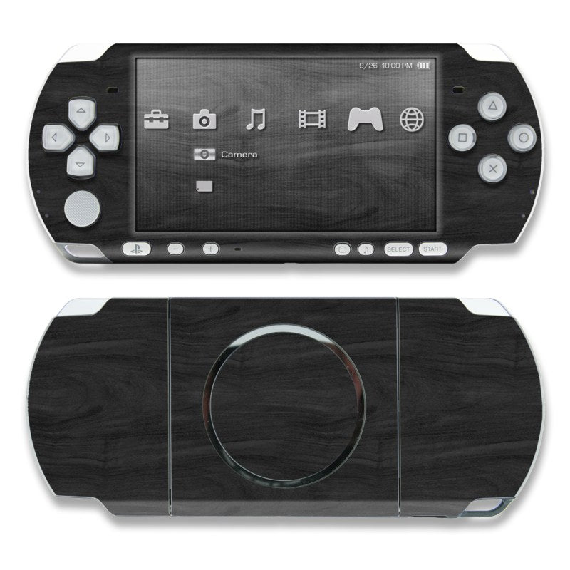 Black Woodgrain - Sony PSP 3000 Skin