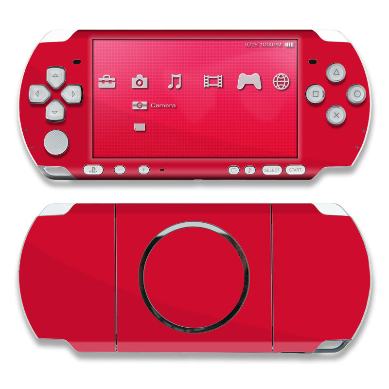 Solid State Red - Sony PSP 3000 Skin
