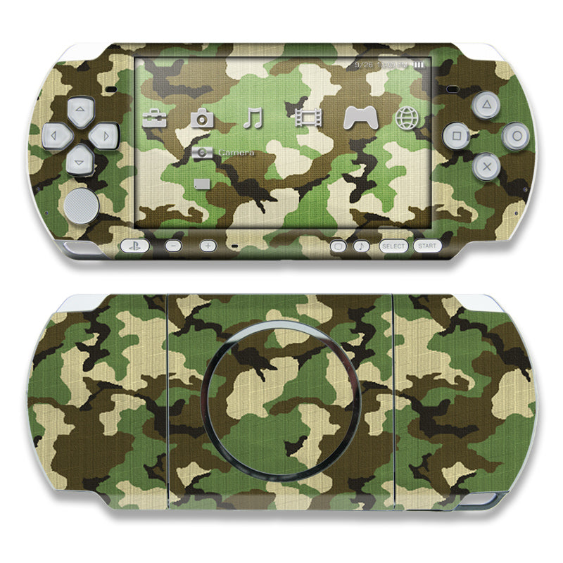 Woodland Camo - Sony PSP 3000 Skin
