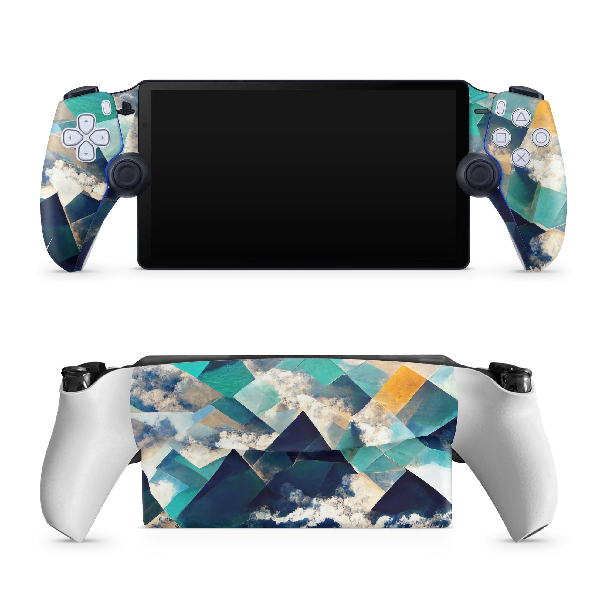 Gold Clouds - Sony PlayStation Portal Skin