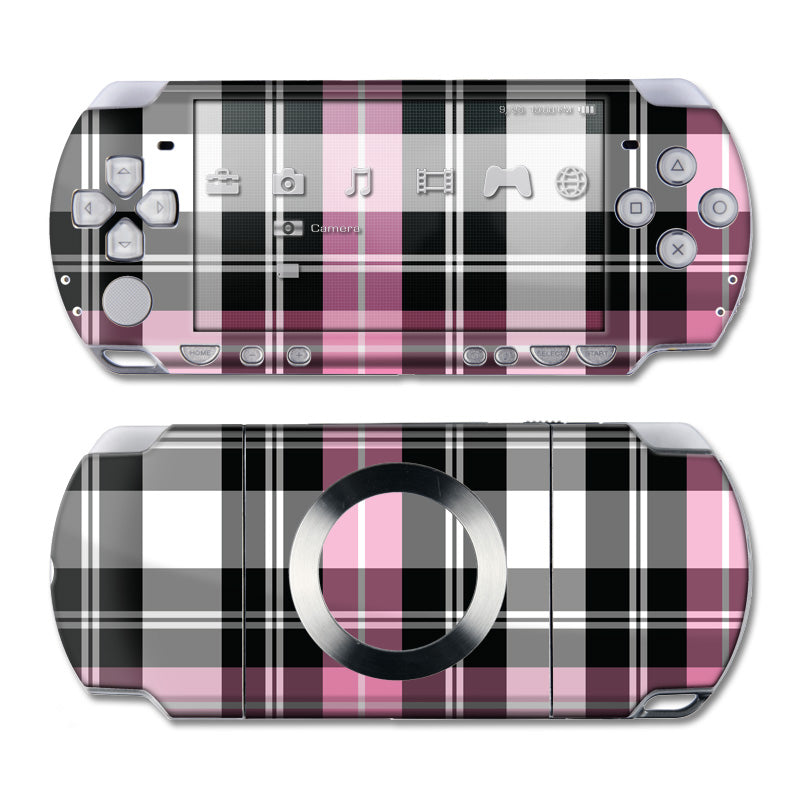 Pink Plaid - Sony PSP Slim Skin
