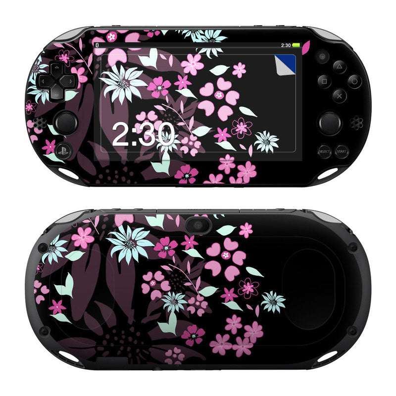 Dark Flowers - Sony PS Vita 2000 Skin