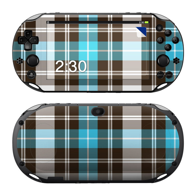 Turquoise Plaid - Sony PS Vita 2000 Skin
