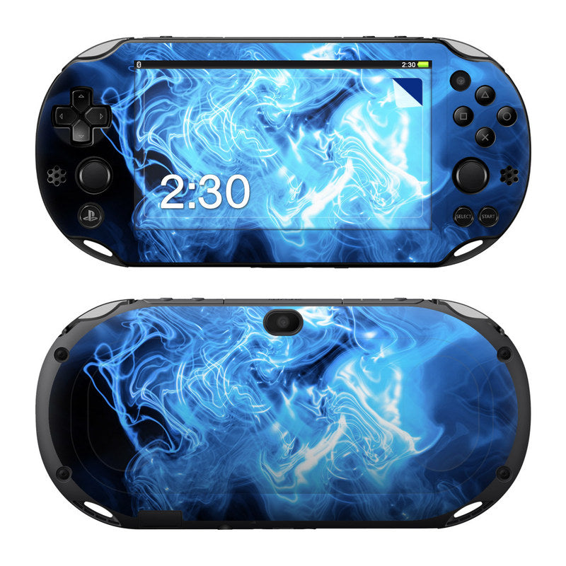 Blue Quantum Waves - Sony PS Vita 2000 Skin