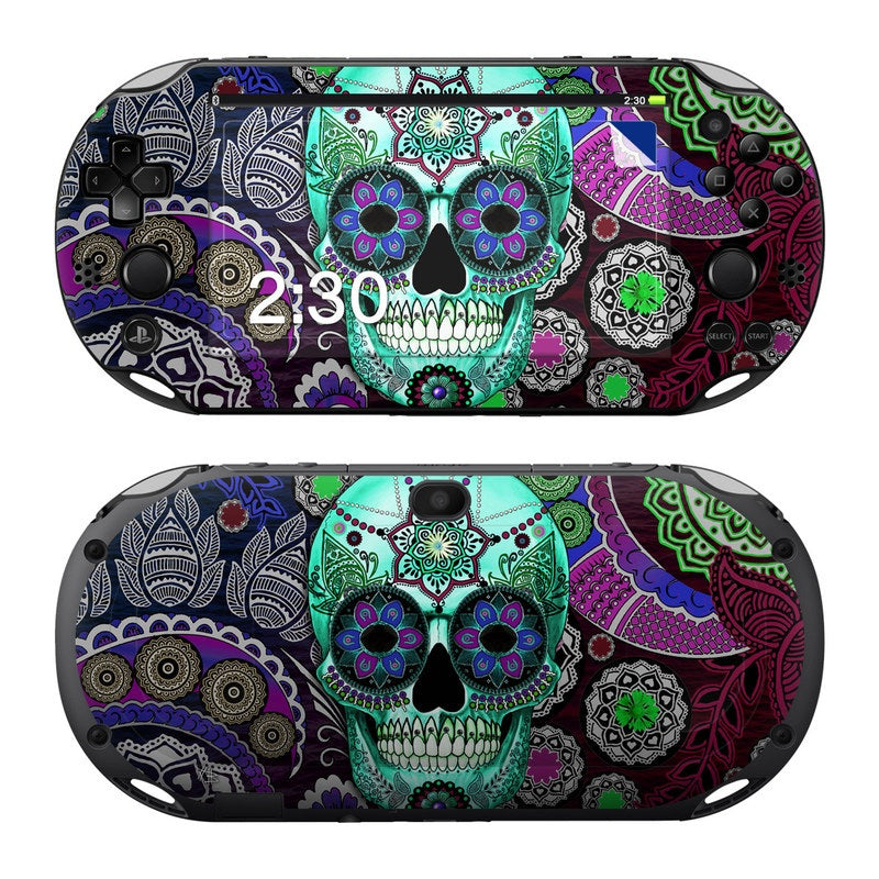 Sugar Skull Sombrero - Sony PS Vita 2000 Skin