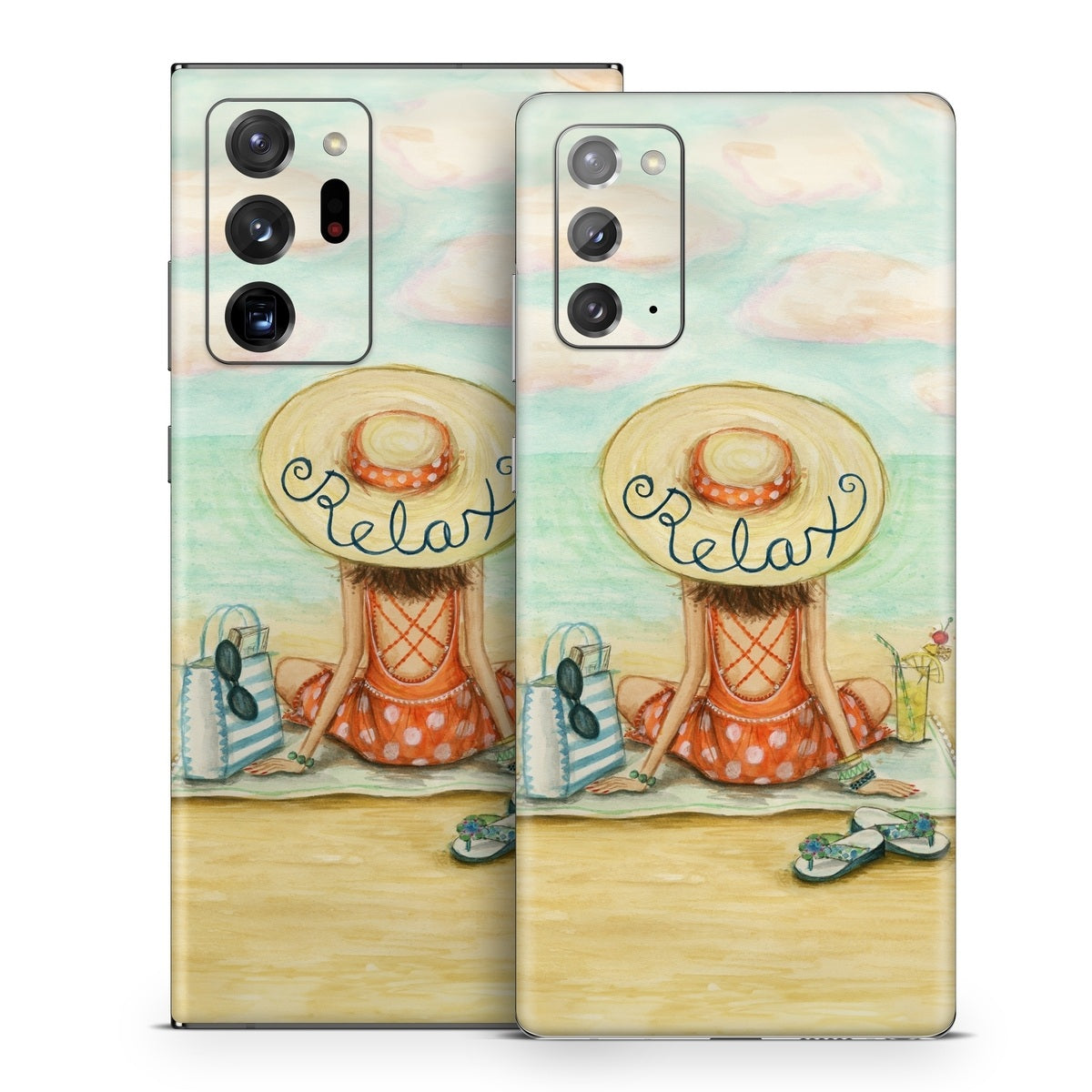 Relaxing on Beach - Samsung Galaxy Note 20 Skin