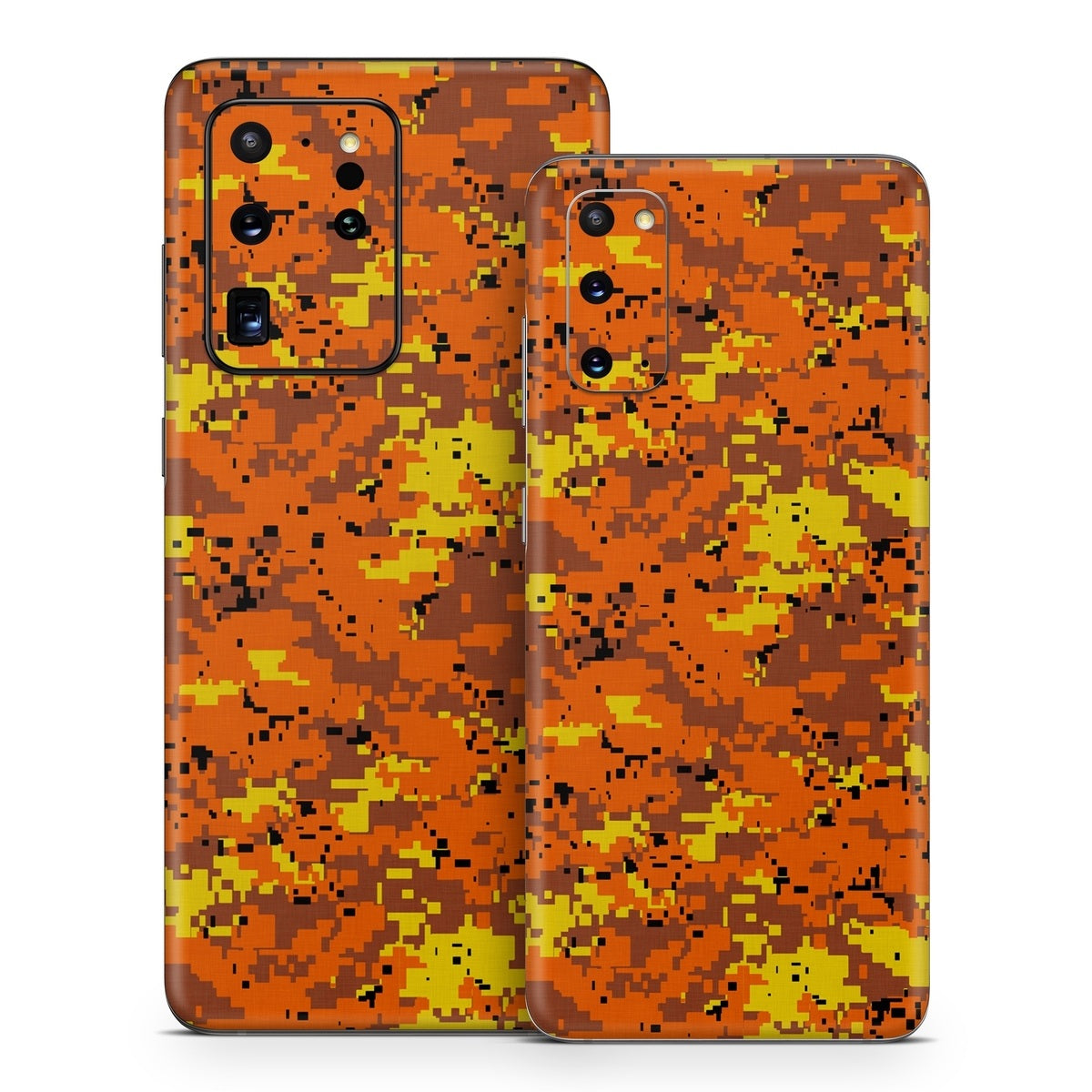 Digital Orange Camo - Samsung Galaxy S20 Skin