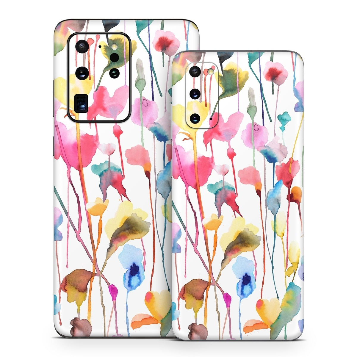 Watercolor Wild Flowers - Samsung Galaxy S20 Skin