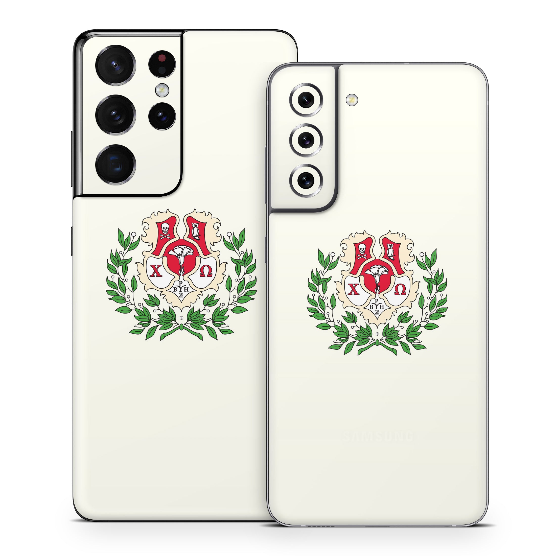 Chi Omega Crest Cream - Samsung Galaxy S21 Skin