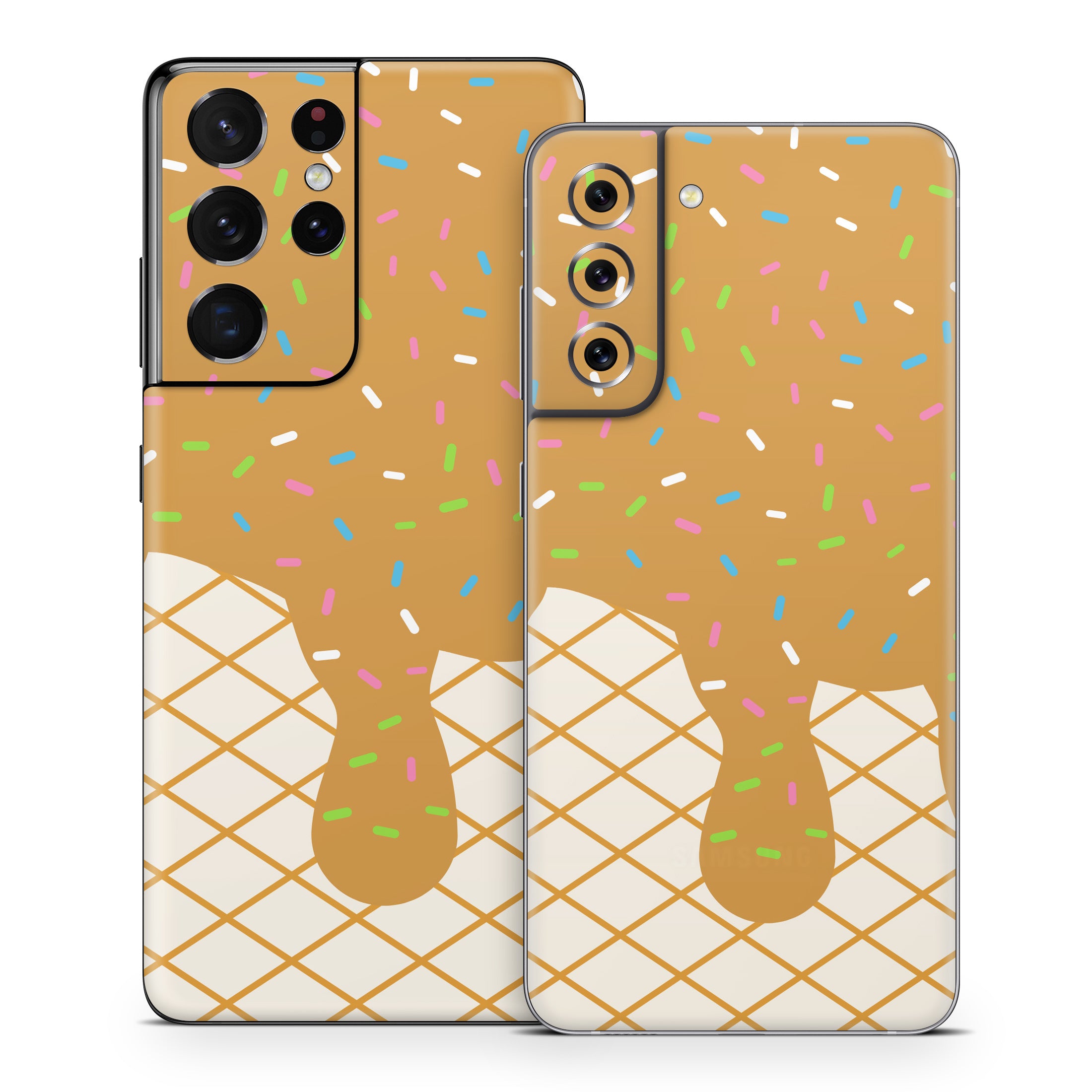 Caramel Ice Cream Drip - Samsung Galaxy S21 Skin