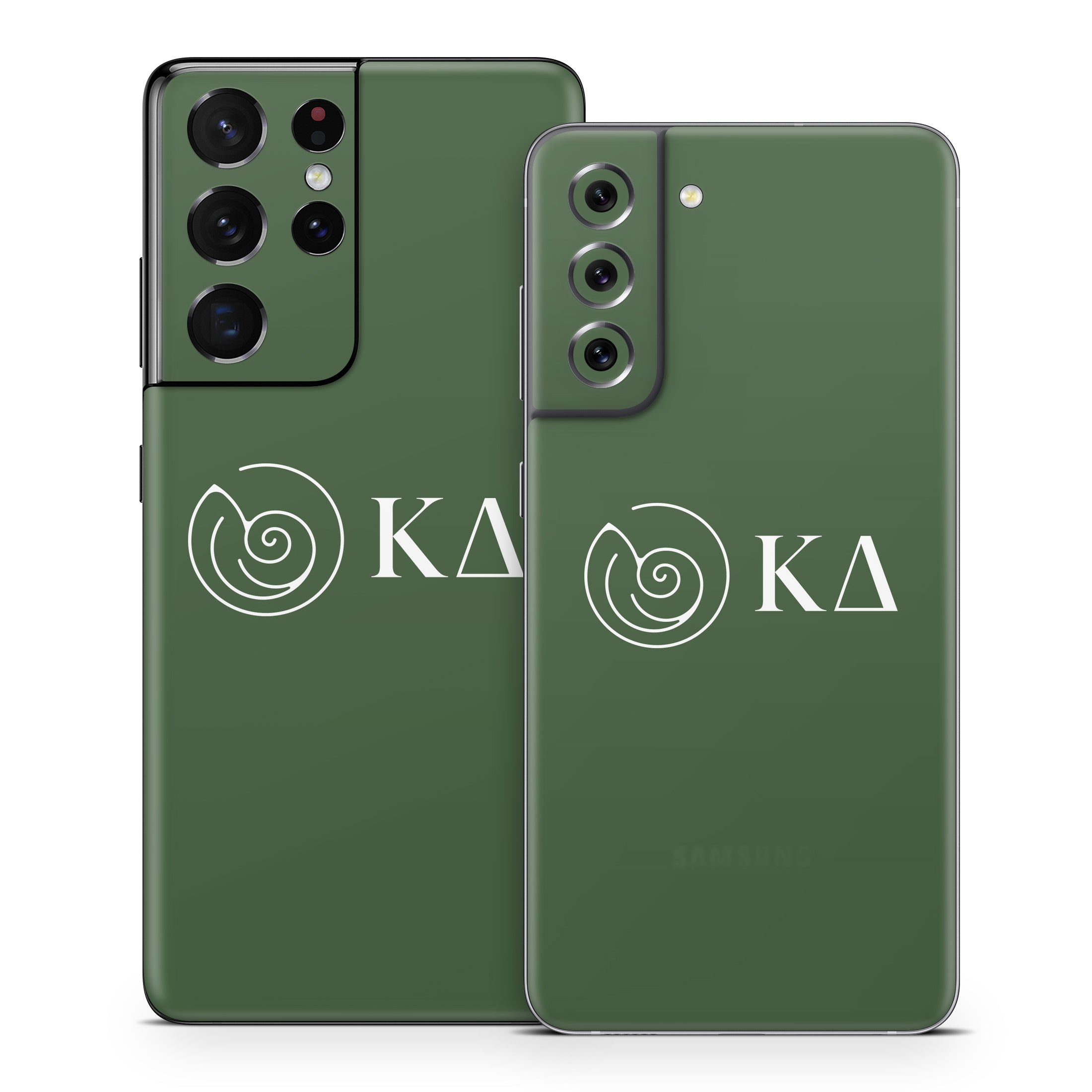 Kappa Delta Greek Letters Dark Olive - Samsung Galaxy S21 Skin