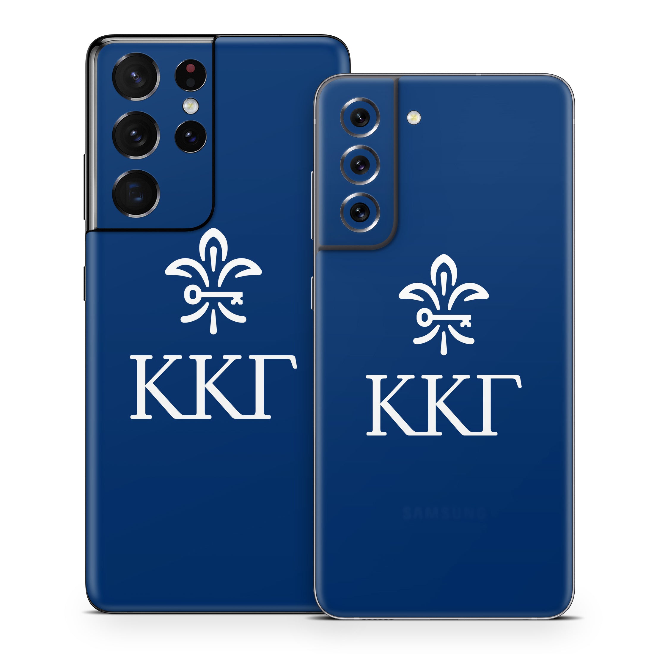 Kappa Kappa Gamma Letterkey Vertical Kappa Blue - Samsung Galaxy S21 Skin