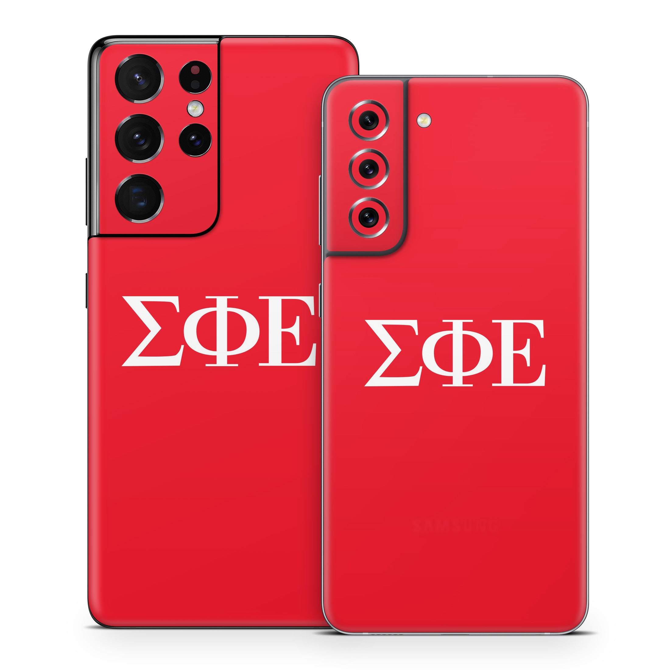 Sigma Phi Epsilon Greek Letters Red - Samsung Galaxy S21 Skin