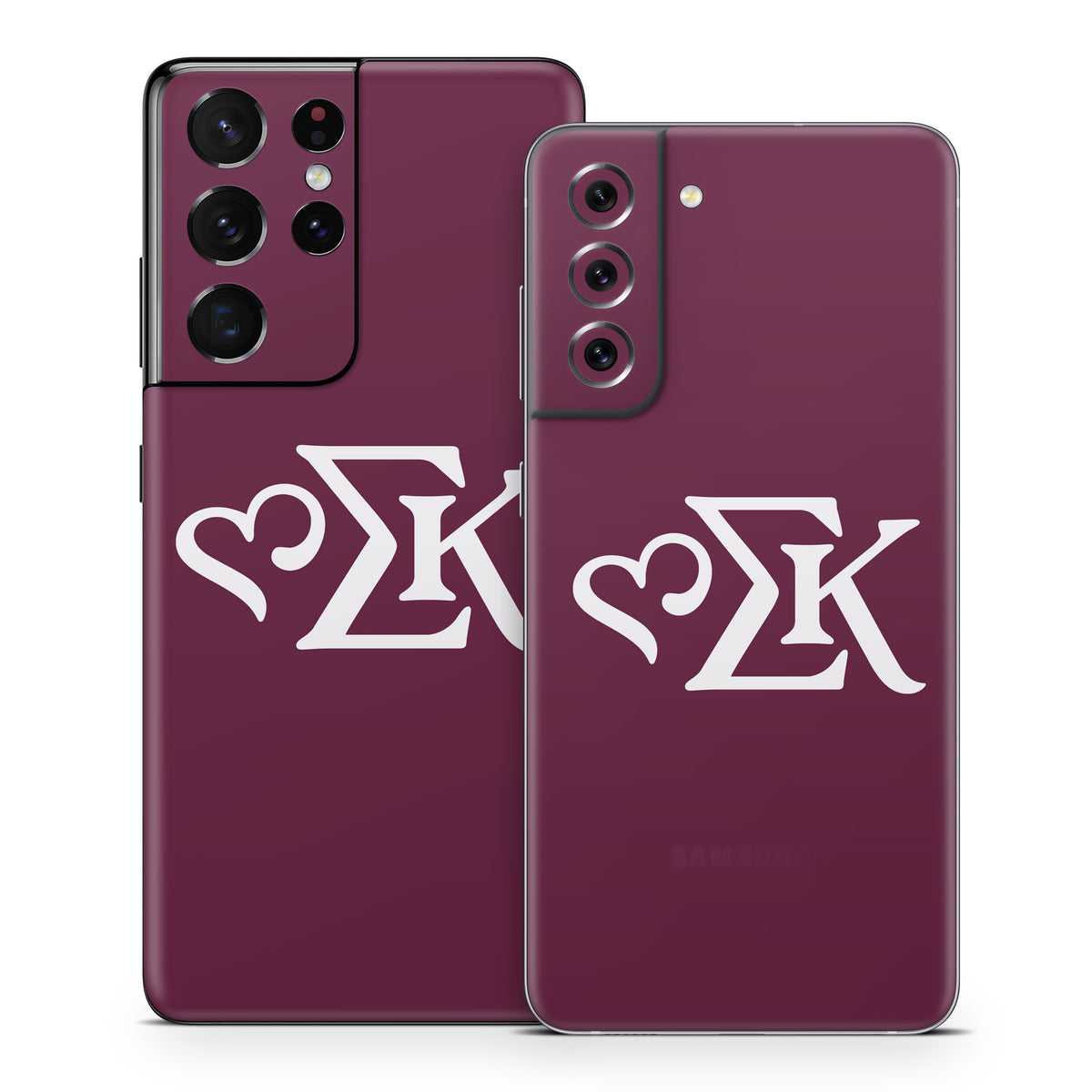 Sigma Kappa Greek Letters Dove Love on Mary Maroon - Samsung Galaxy S21 Skin