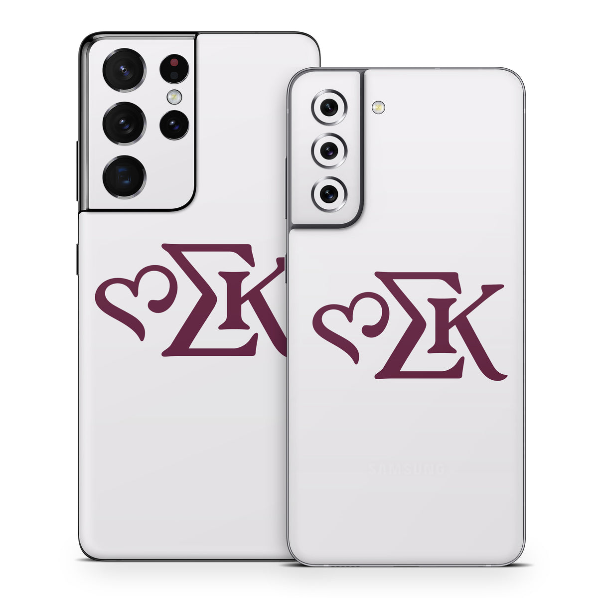 Sigma Kappa Greek Letters Mary Maroon on Dove Love - Samsung Galaxy S21 Skin