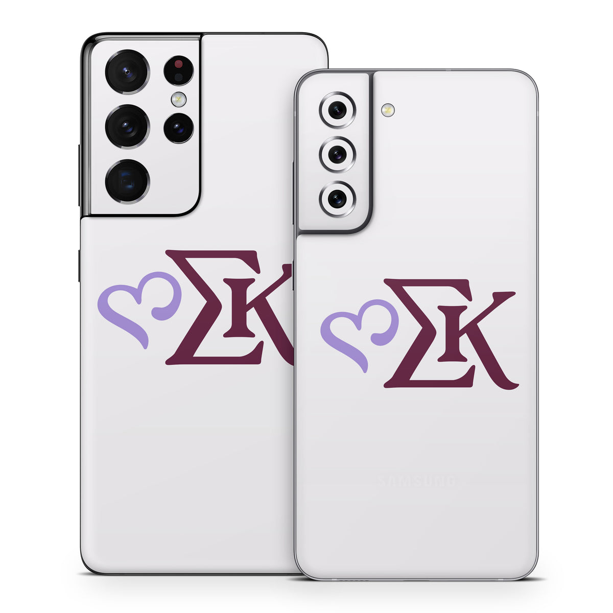 Sigma Kappa Greek Letters Two Color on Dove Love - Samsung Galaxy S21 Skin