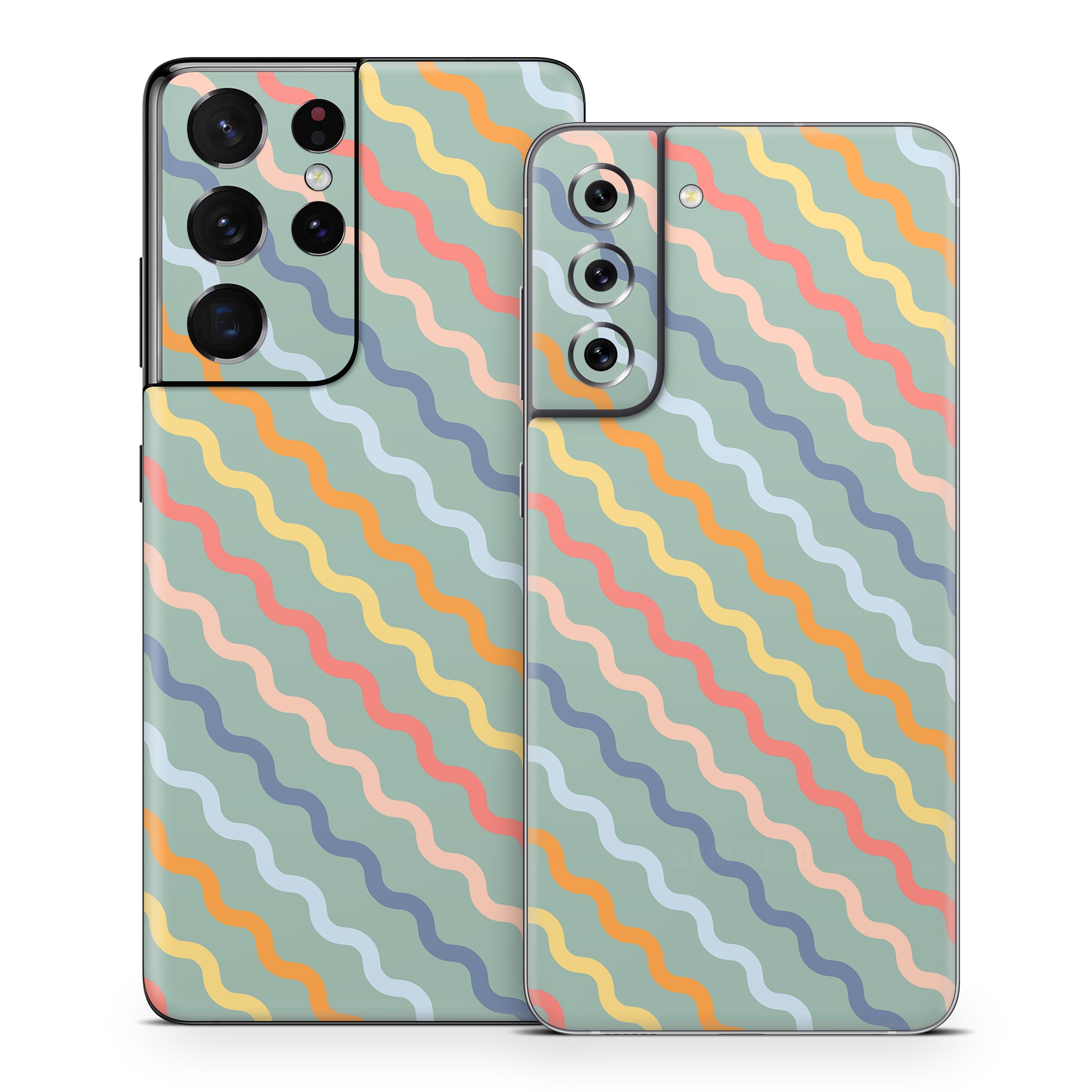 Wavy Diagonal Lines - Samsung Galaxy S21 Skin