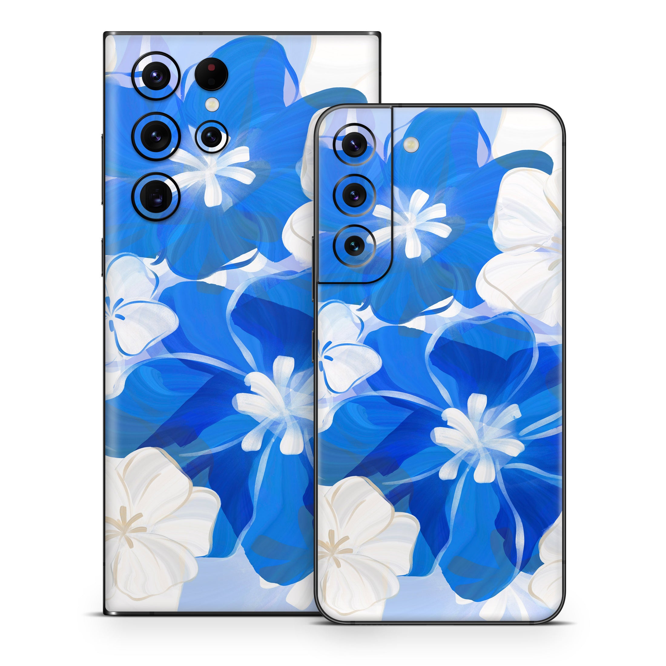 Blue Flowers - Samsung Galaxy S22 Skin
