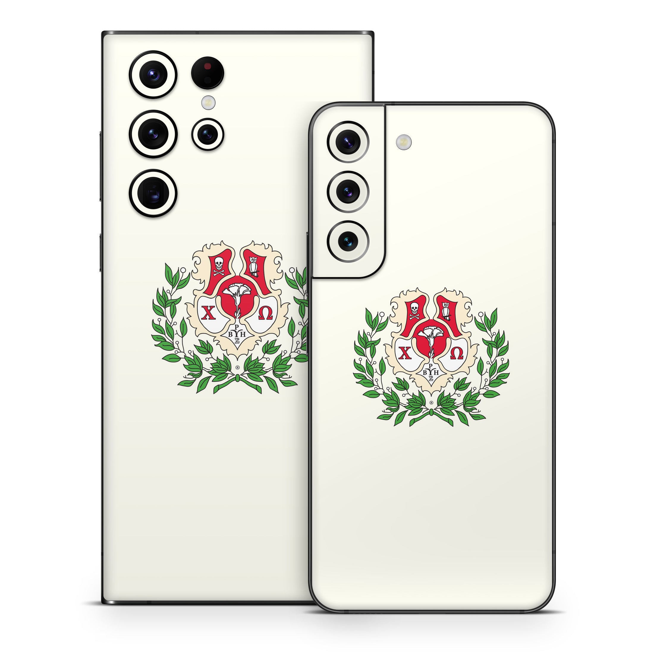 Chi Omega Crest Cream - Samsung Galaxy S22 Skin