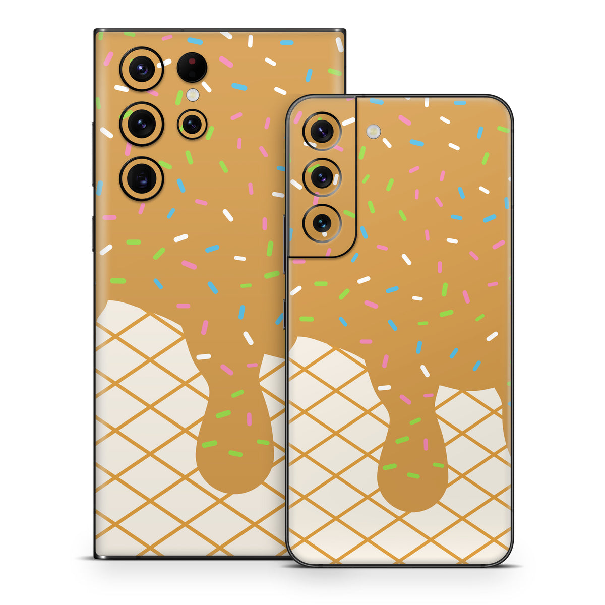 Caramel Ice Cream Drip - Samsung Galaxy S22 Skin