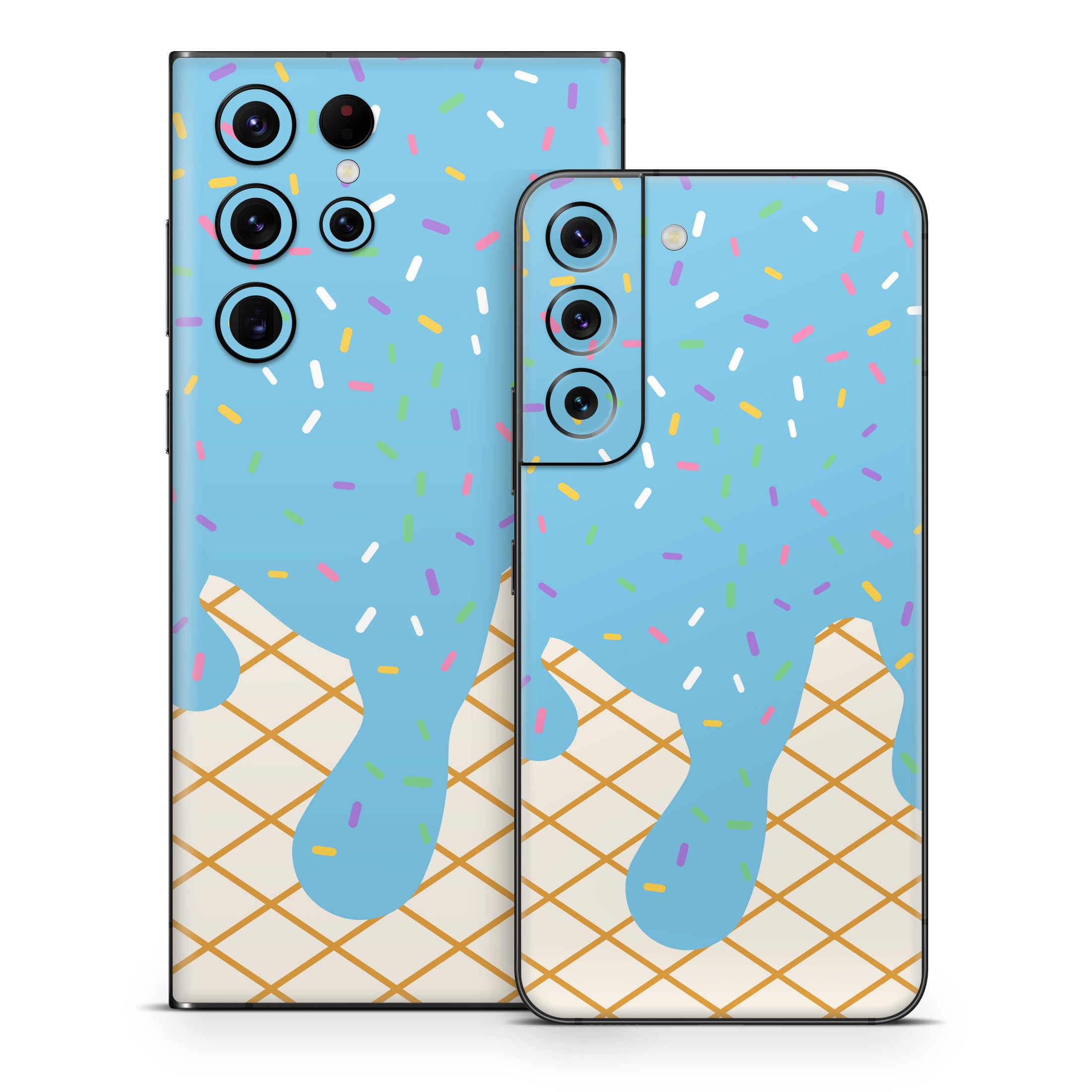 Cotton Candy Ice Cream Drip - Samsung Galaxy S22 Skin