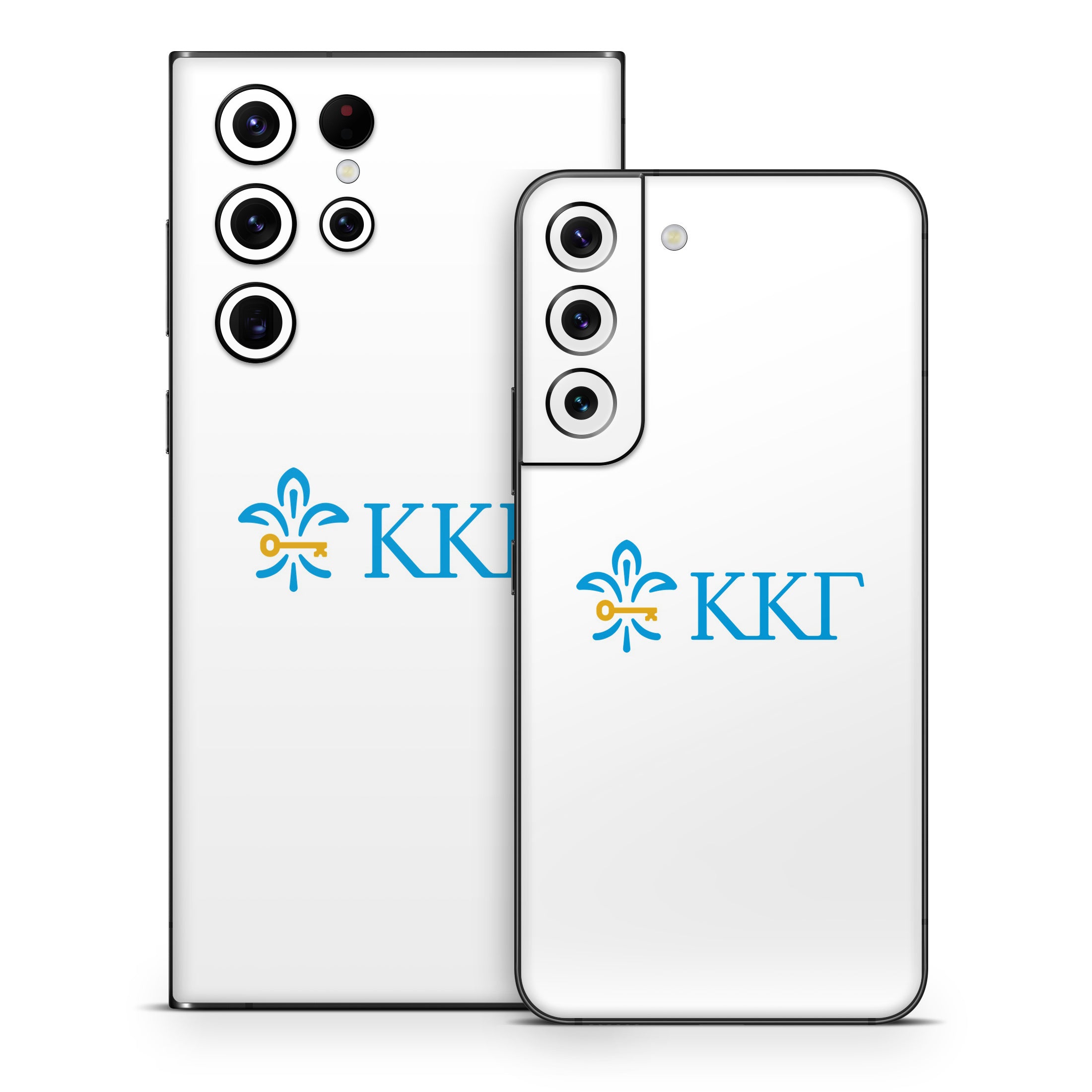 Kappa Kappa Gamma Letterkey Horizontal White - Samsung Galaxy S22 Skin