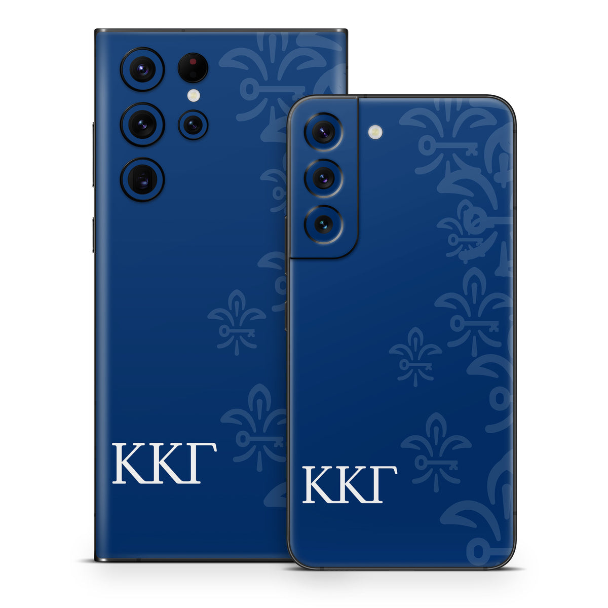 Kappa Kappa Gamma Letters and Fleur De Key Gamma Blue - Samsung Galaxy S22 Skin