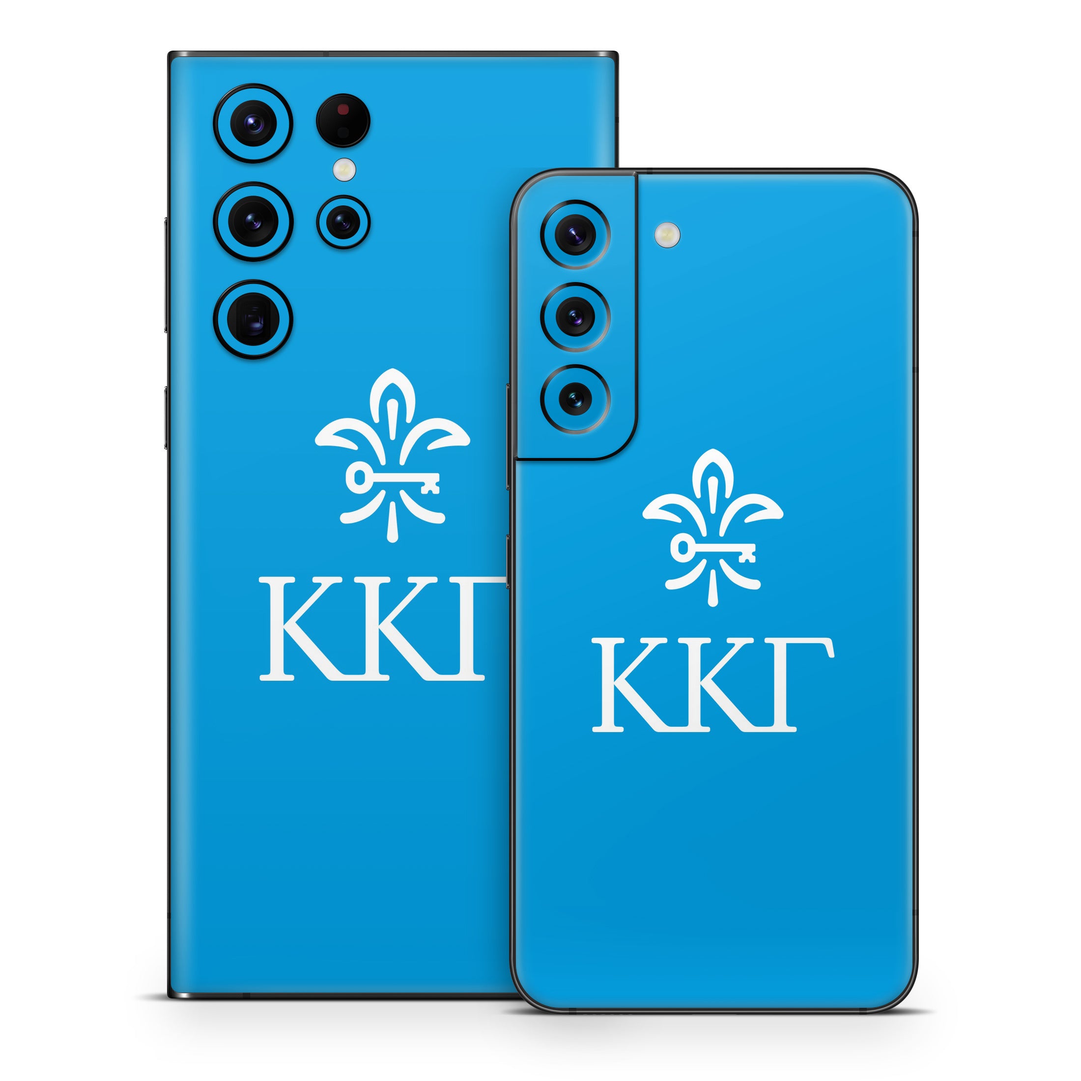 Kappa Kappa Gamma Letterkey Vertical Gamma Blue - Samsung Galaxy S22 Skin