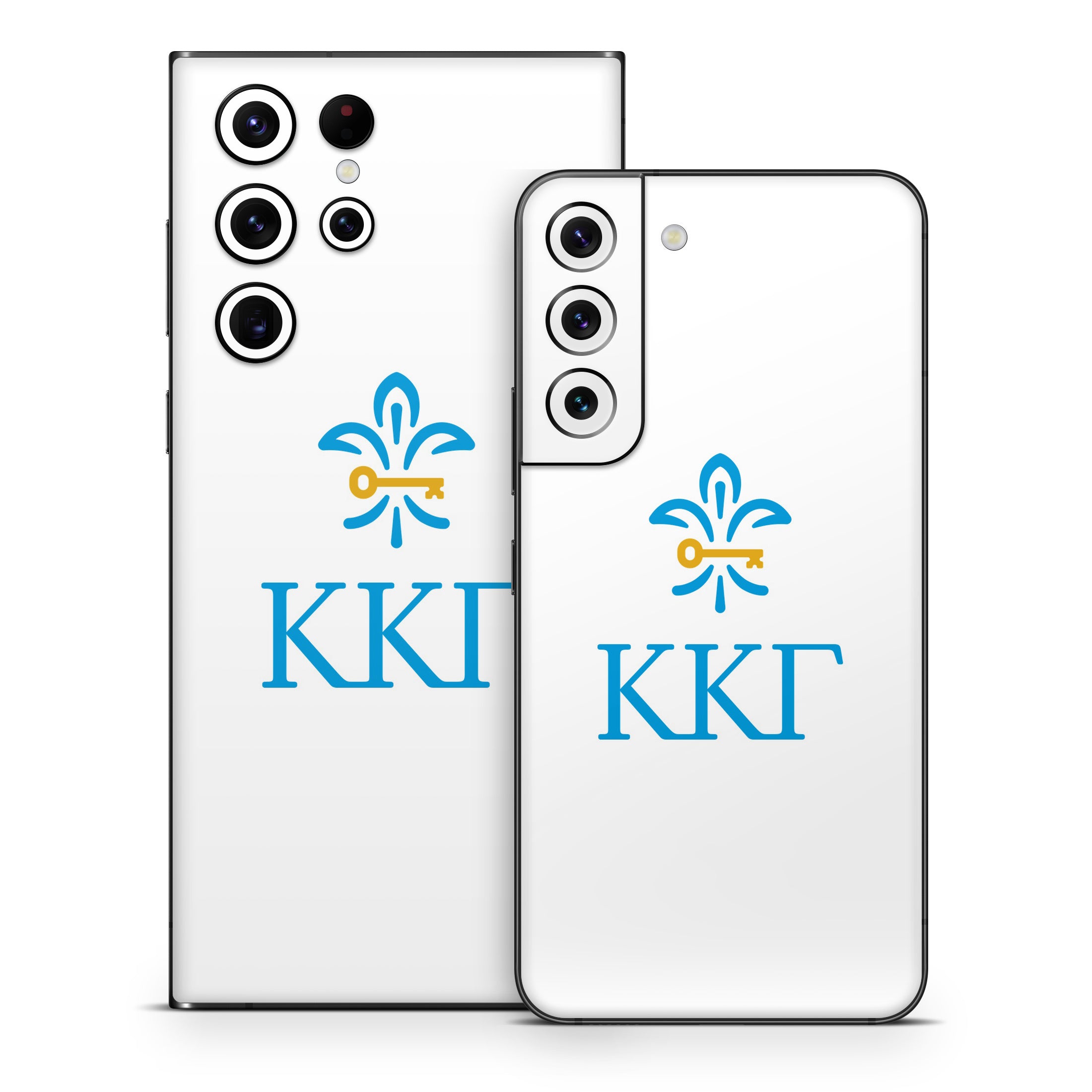 Kappa Kappa Gamma Letterkey Vertical White - Samsung Galaxy S22 Skin