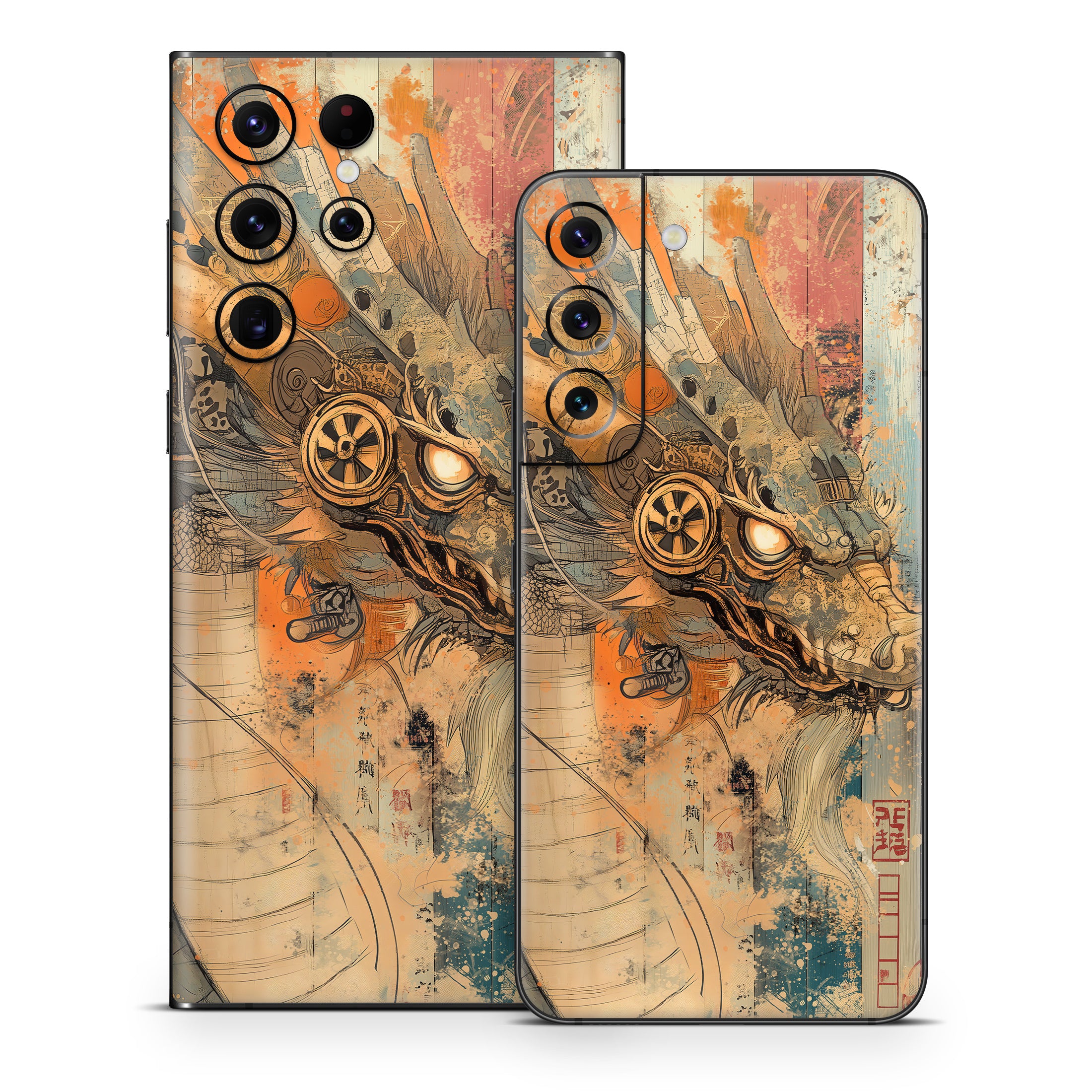Orange Dragon - Samsung Galaxy S22 Skin