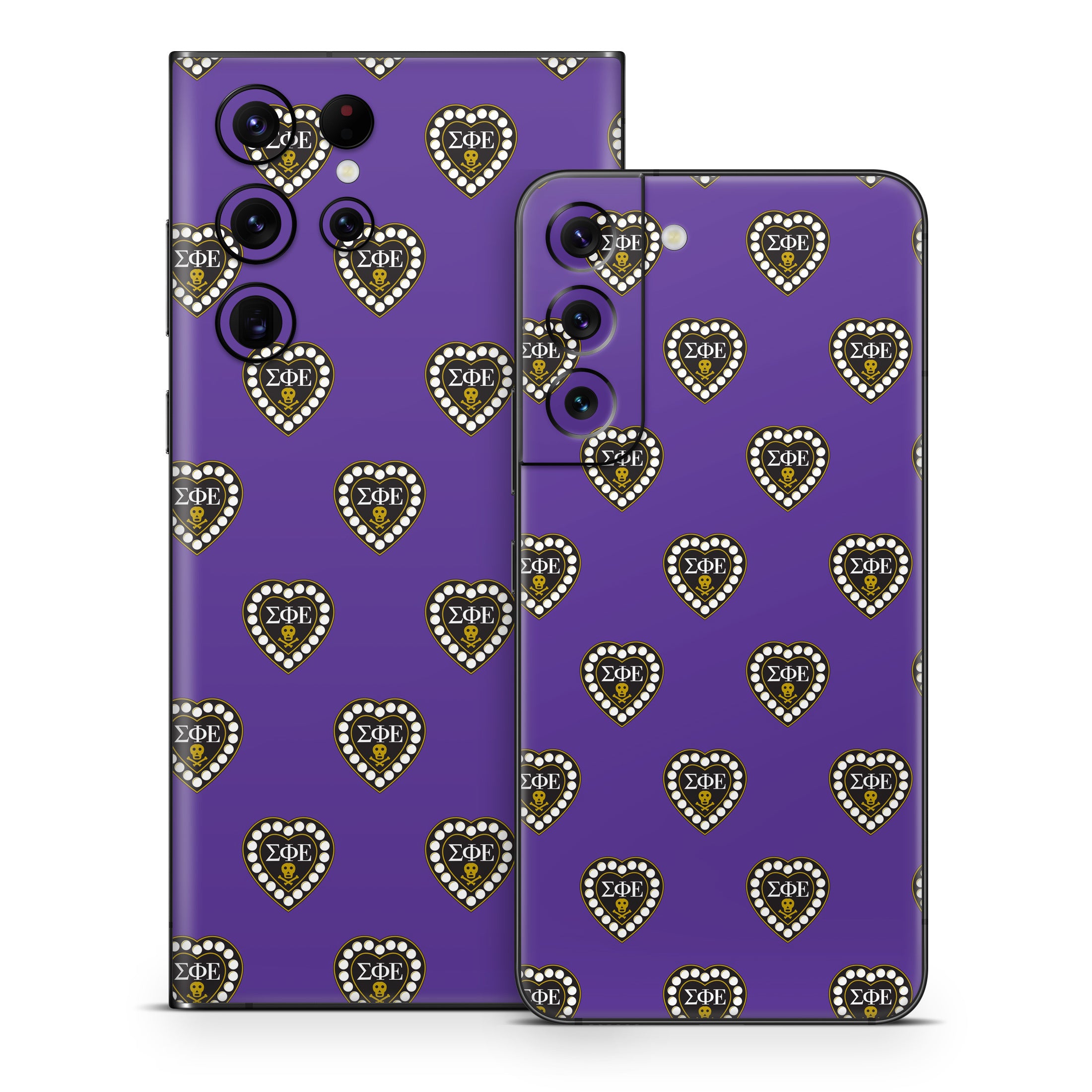 Sigma Phi Epsilon Badge Pattern Purple - Samsung Galaxy S22 Skin