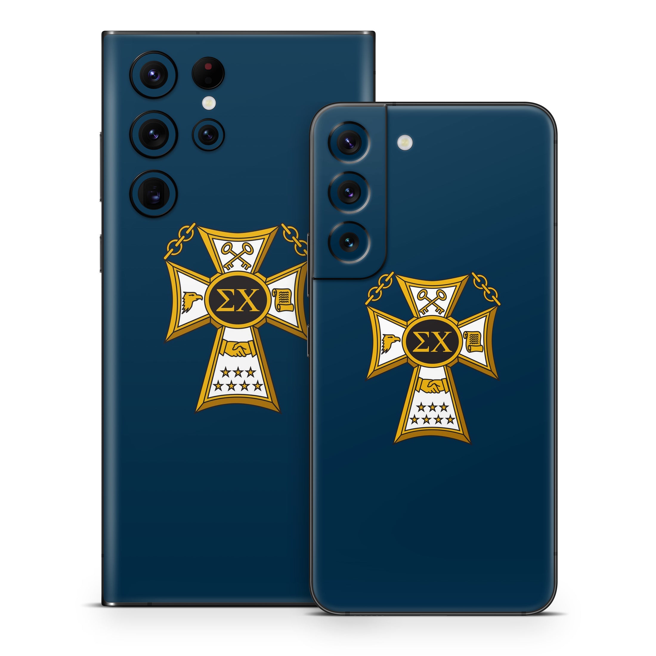 Sigma Chi Badge Navy - Samsung Galaxy S22 Skin