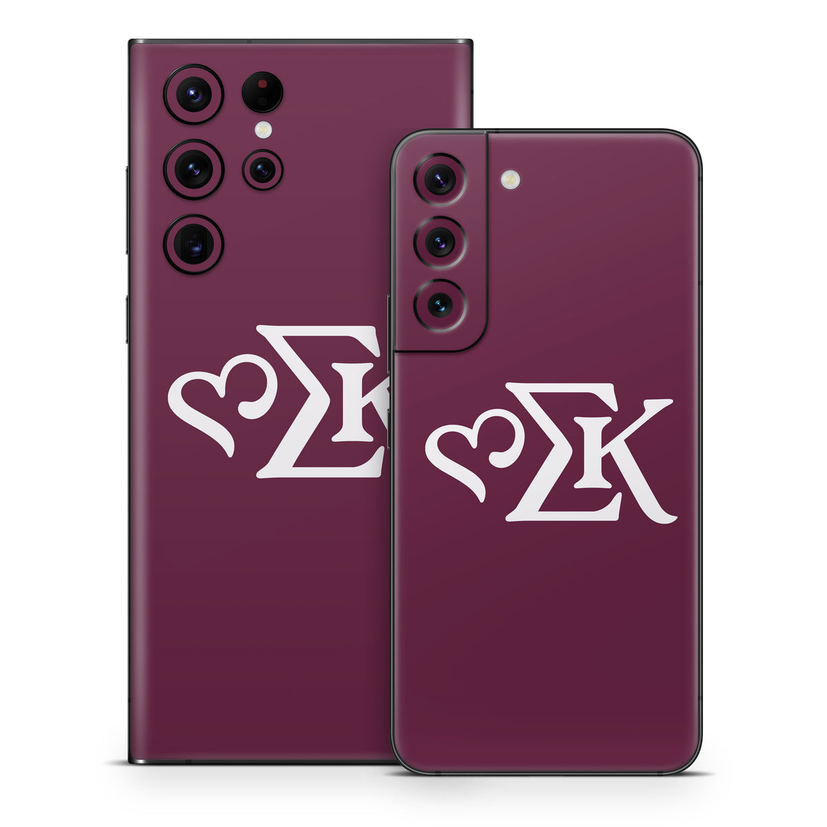 Sigma Kappa Greek Letters Dove Love on Mary Maroon - Samsung Galaxy S22 Skin
